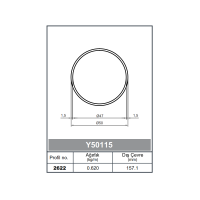 Round Railing Profile Pipe 50 - 1,5 mm