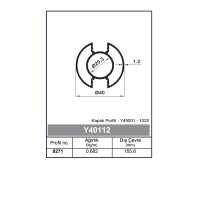 Профил За Кръгъл Парапет Ø40 1,2 mm