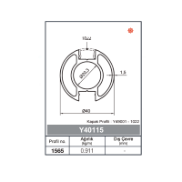 Профил За Кръгъл Парапет Ø40 1,5 mm