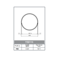 Yuvarlak Küpeşte Profil 50 lik Boru 1,3 mm